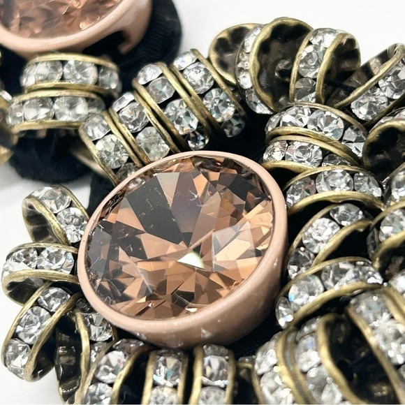 J. Crew Crystal Taupe Brown Brulee with Crystal Rondelles Necklace - Picture 2 of 9